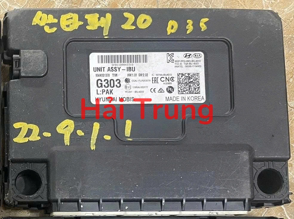 95400S1370 Hộp điều khiển điện tử IBU Hyundai Santafe 2018-2020 Tháo Xe