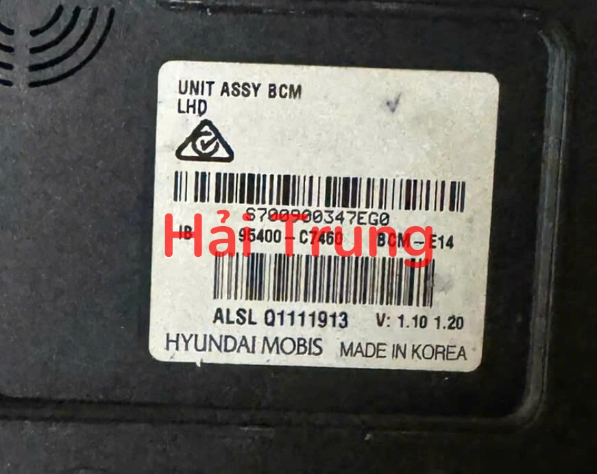 95400C7460 Hộp điều khiển thân xe BCM Hyundai I20 2015 Tháo Xe