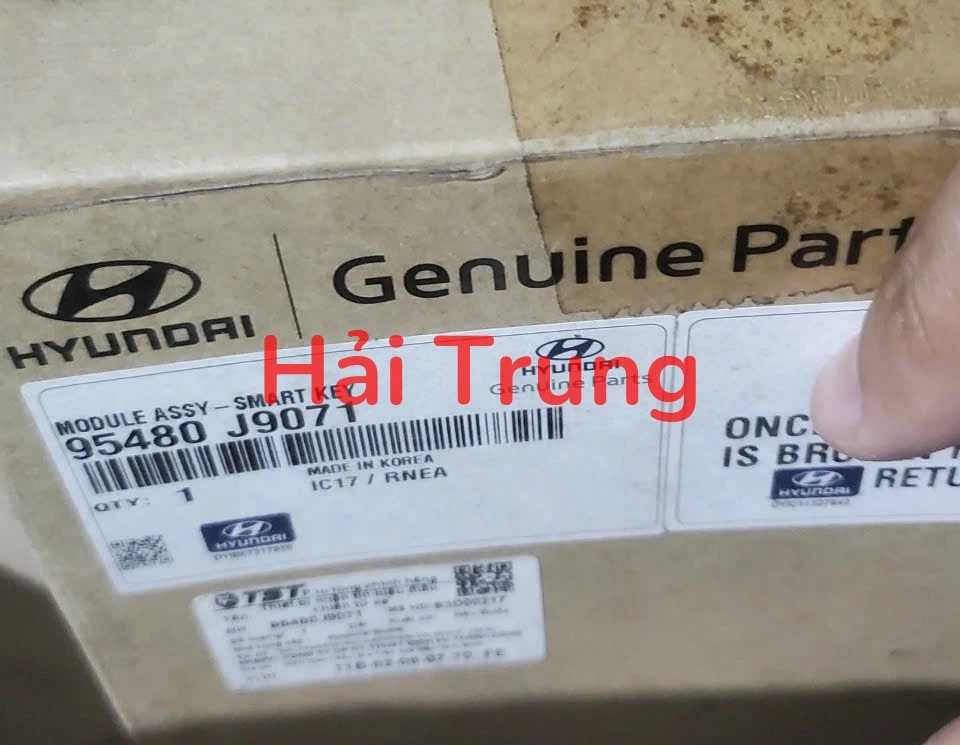 Hộp điều khiển chìa khóa thông minh Smart Key Hyundai Kona 95480J9071