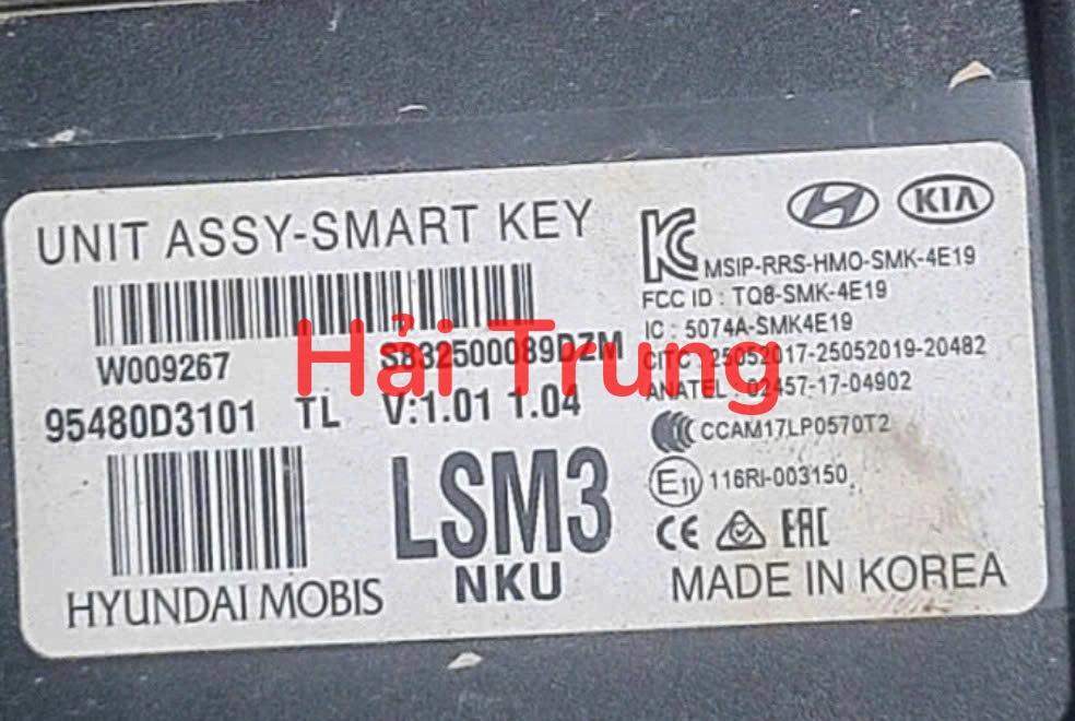 Hộp điều khiển Smart Key Hyundai Tucson 2015-2018 Tháo Xe 95480D3560