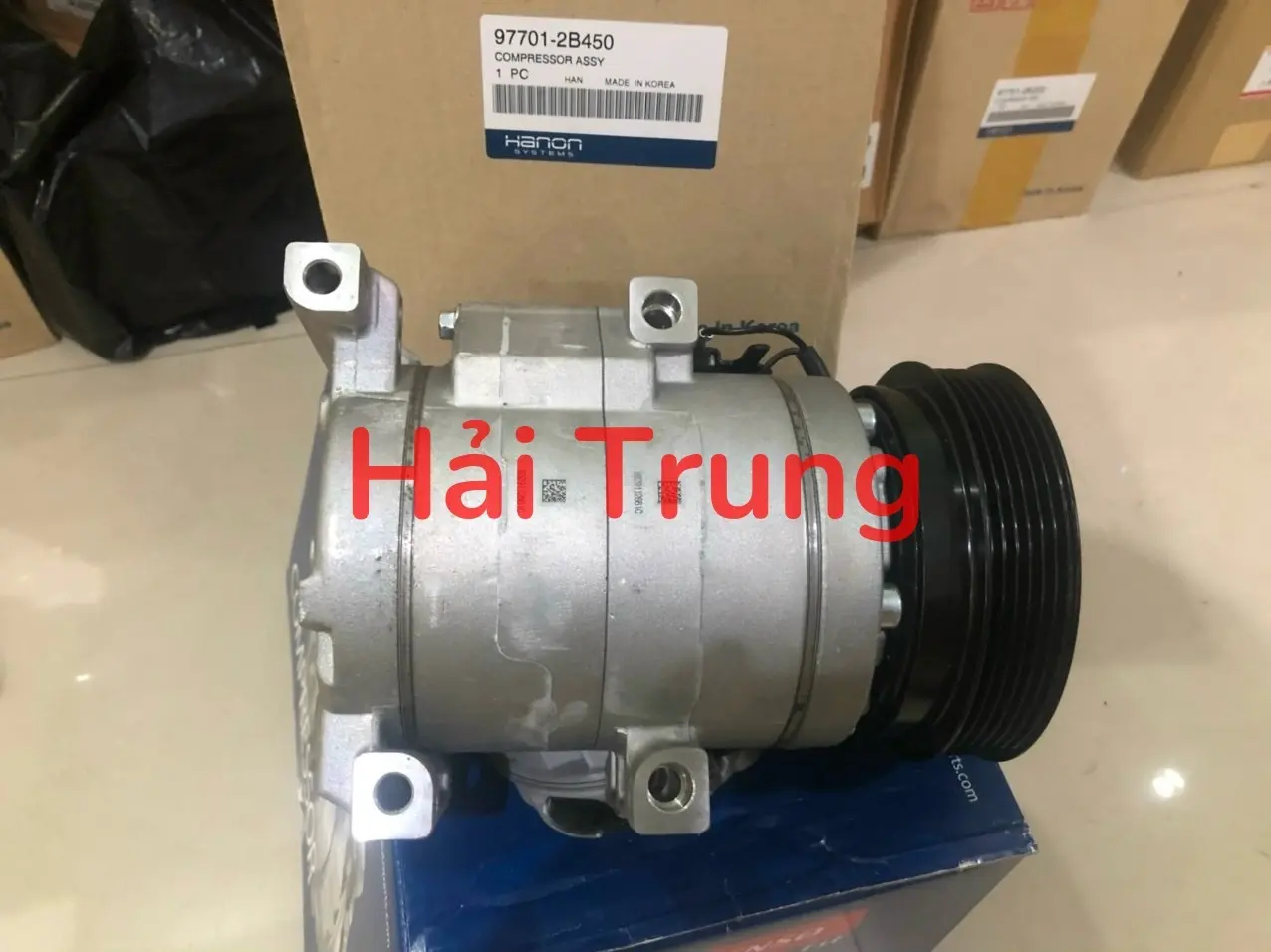 Lốc điều hoà Santafe 2.2 2006-2009 chính hãng Hanon 977012B4500