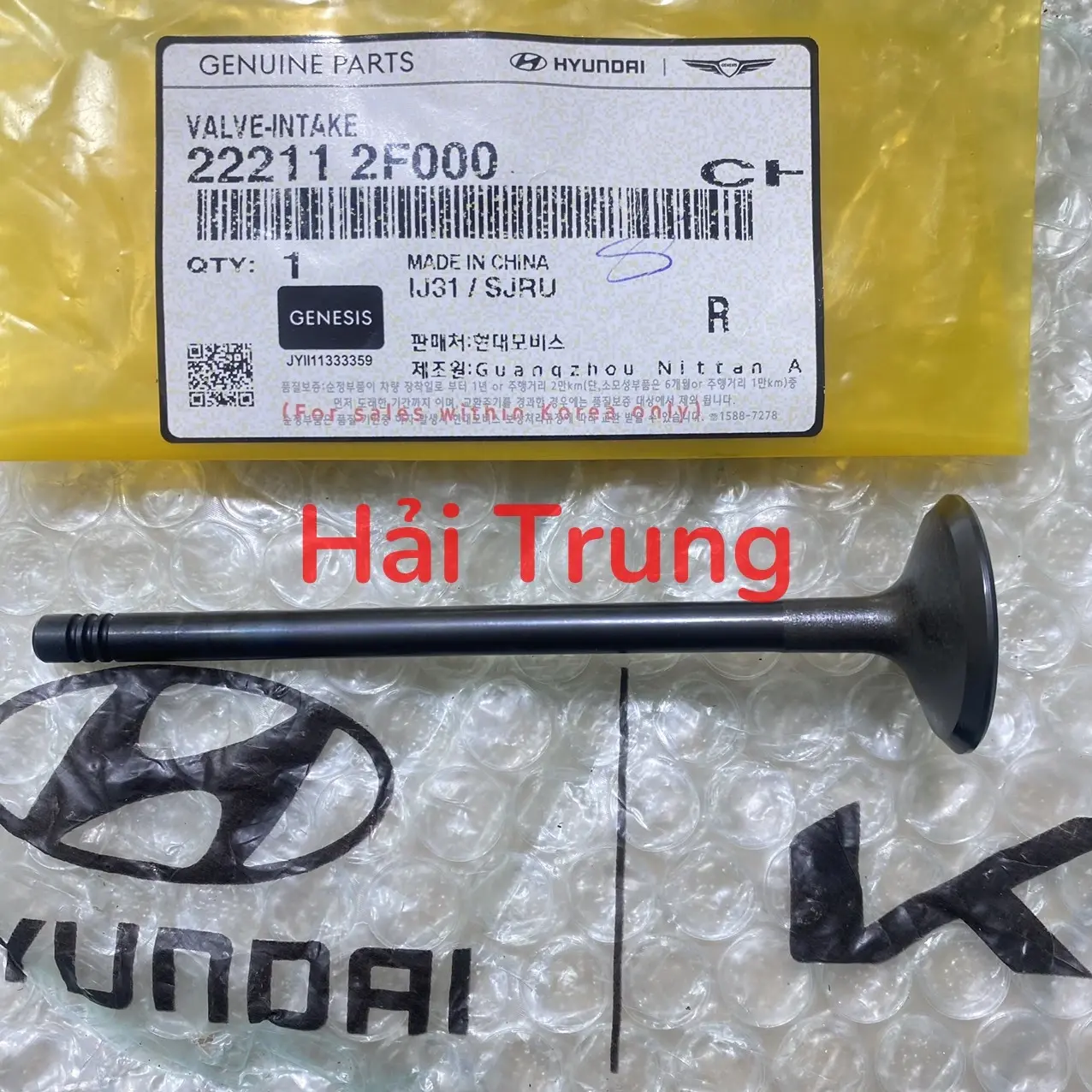 Xupap hút Hyundai Santafe chính hãng