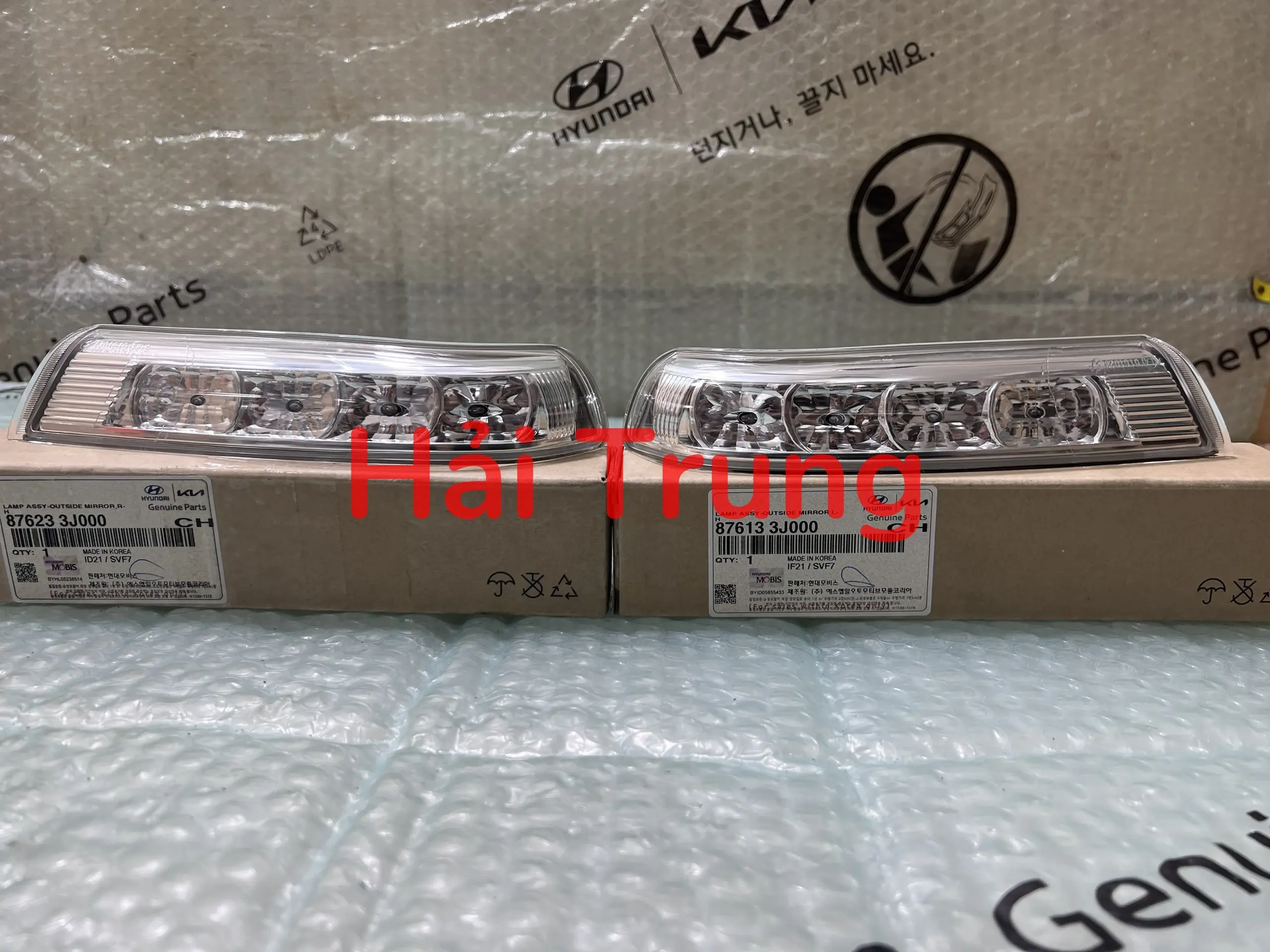 Xi nhan gương chiếu hậu Hyundai Santafe chính hãng