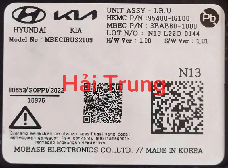 Hộp điều khiển điện tử IBU Hyundai Creta 2022 2023 2024 2025 Tháo Xe 95400I6100