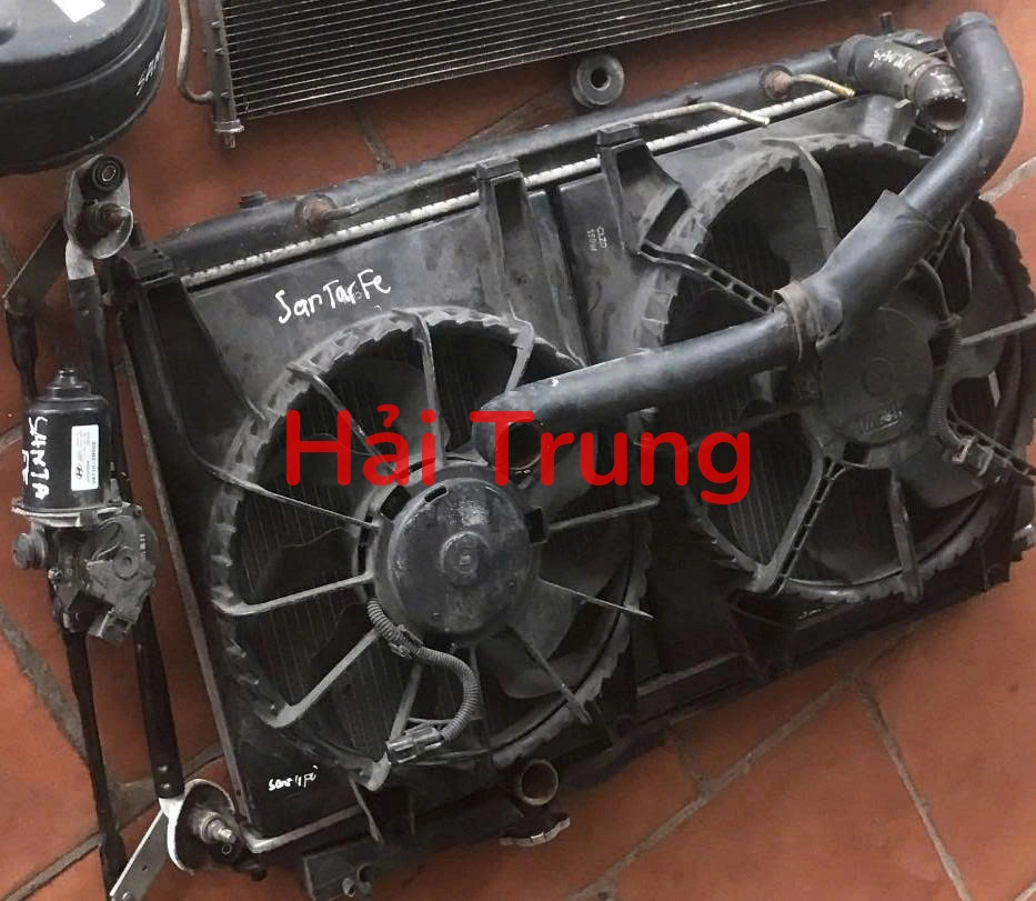 Cụm lồng quạt két nước Hyundai Santafe 2009 2010 Tháo Xe
