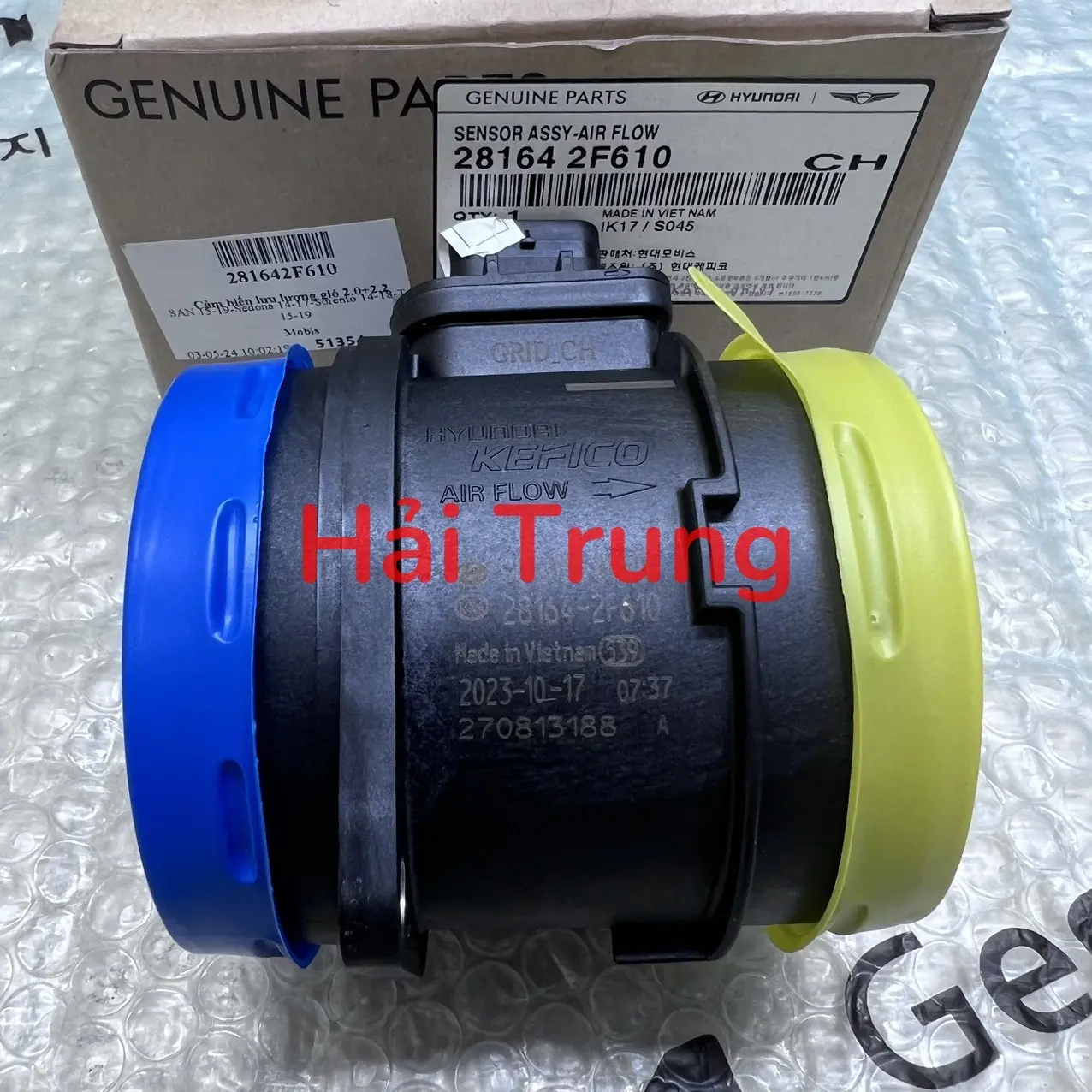 Cảm biến lưu lượng gió Hyundai Santafe Sorento Tucson Sedona chính hãng