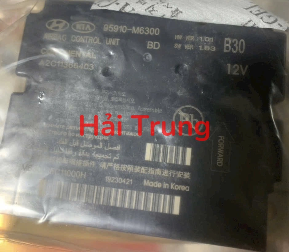 Tháo xe hộp điều khiển túi khí Kia K3 Cerato 2019-2023 95910M6300