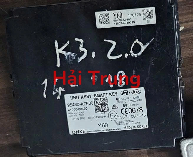 95480A7600 Tháo xe Hộp điều khiển khóa Smart Key Kia K3 2013-2016, Cerato 2016-2018