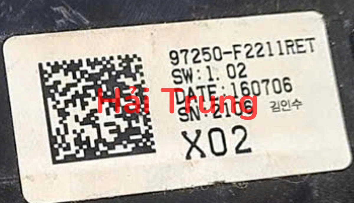97250F2211 Bảng điều hòa Hyundai Elantra