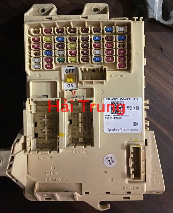 91950F2080 Tháo xe Hộp cầu trì Hyundai Elantra 2016-2020