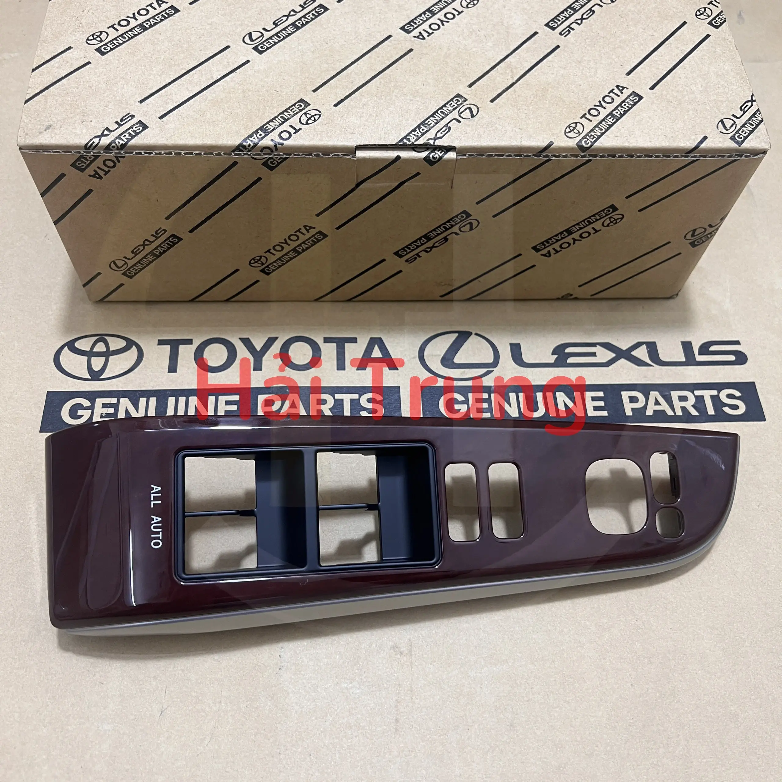 Ốp công tắc lên xuống kính tổng Camry 2.5G 2013 có lỗ chỉnh gương 7423206510E0