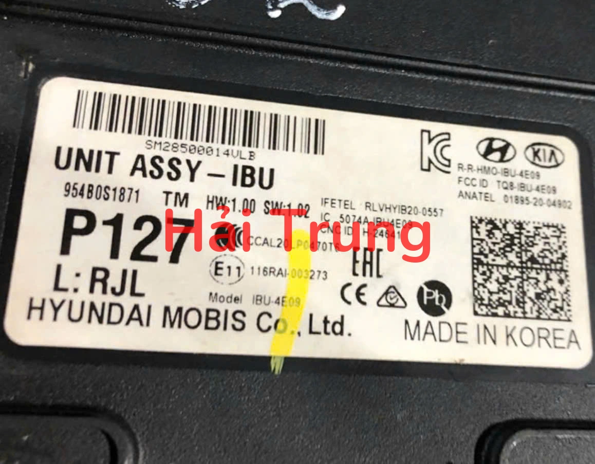 954B0S1871 Hộp điều khiển điện tử IBU Hyundai Santafe 2019-2021 Tháo Xe