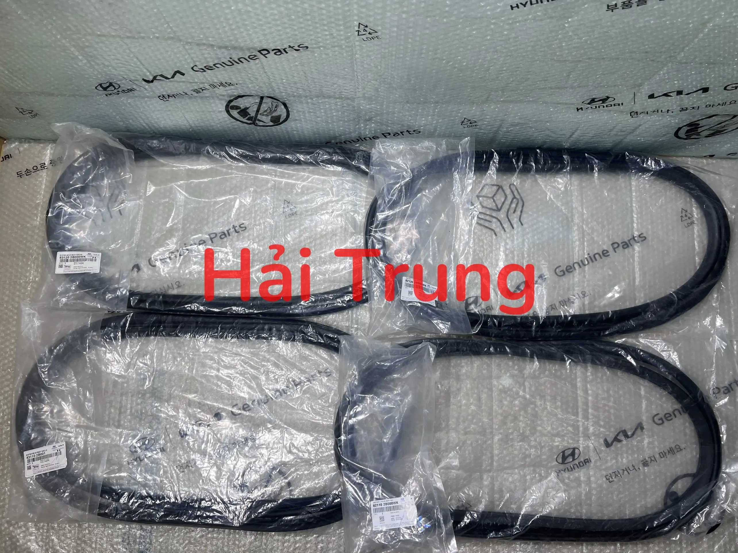 Bộ gioăng cánh cửa Hyundai Santafe 2006-2009 chính hãng