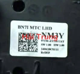 Bảng điều khiển công tắc điều hòa AC Hyundai Accent 2024 2025 2026 Tháo Xe 97250AY110UAY