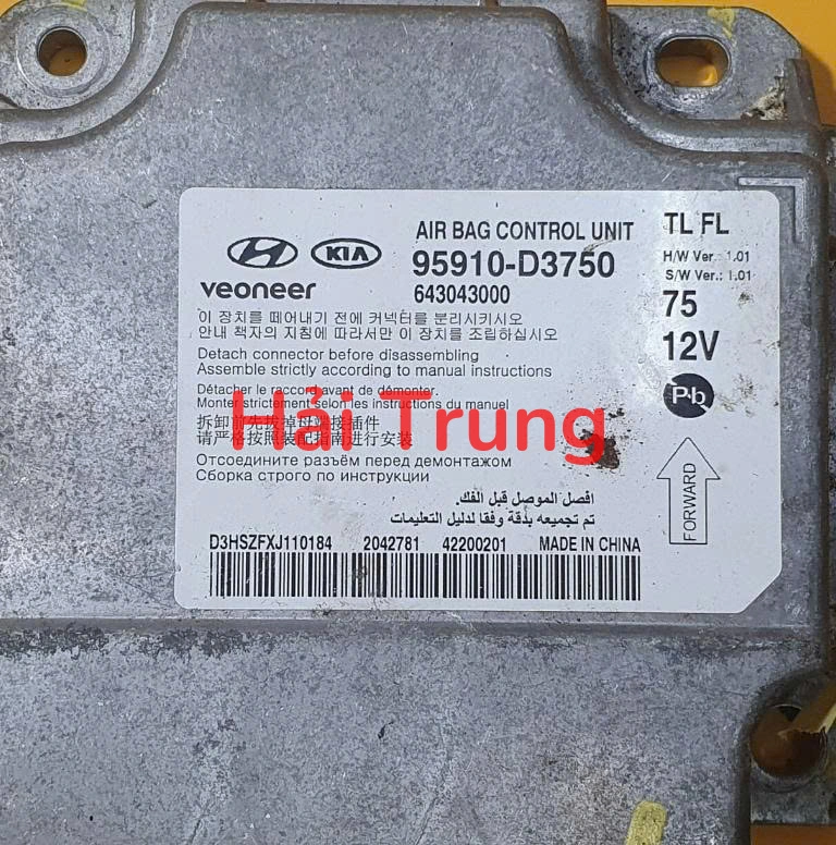 Hộp điều khiển túi khí Tucson 2019 2020 Tháo xe 95910D3700