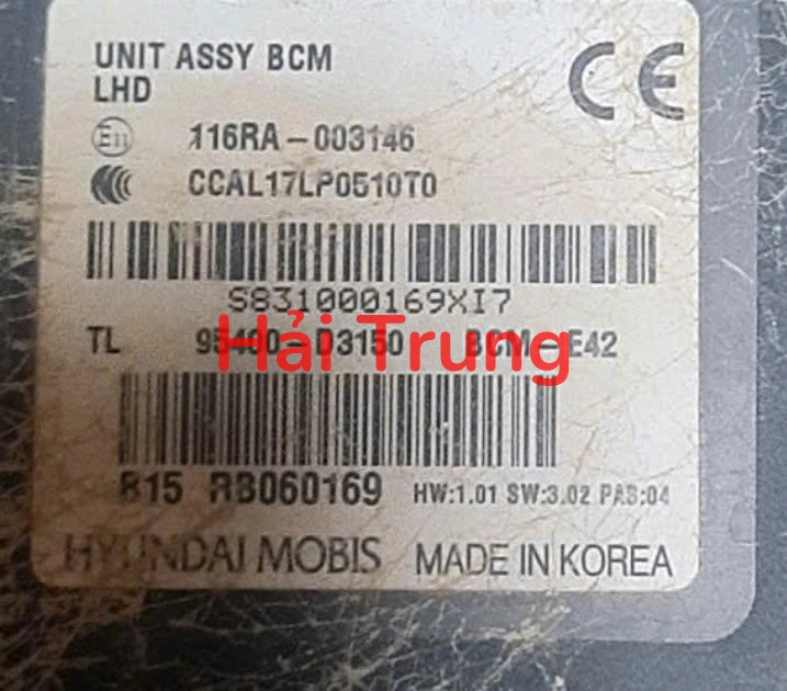 95400D3150 Hộp điều khiển điện tử IBU Hyundai Tucson 2015-2018 Tháo Xe