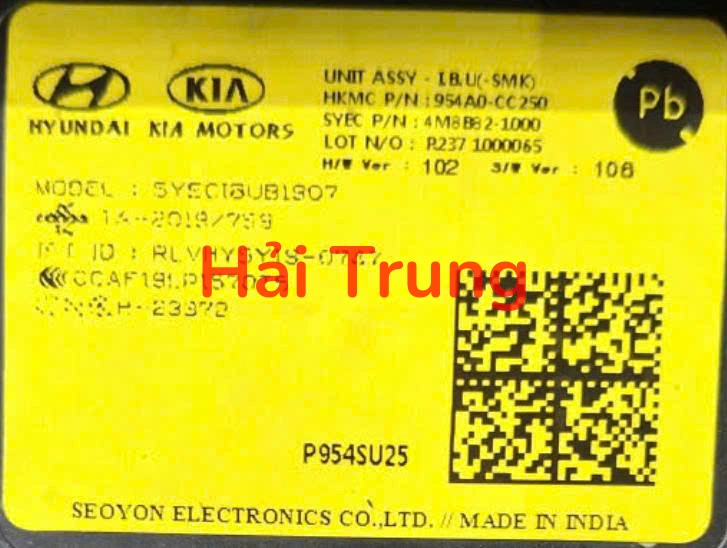 Hộp điều khiển điện tử IBU SMK Kia Sonet 2021-2025 Tháo Xe 954A0CC250
