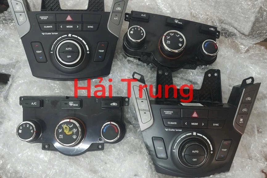 Bảng điều khiển điều hoà Hyundai Santafe 2016-2018 Tháo xe