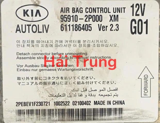 959102P000 Hộp điều khiển túi khí Kia Sedona 2015-2019