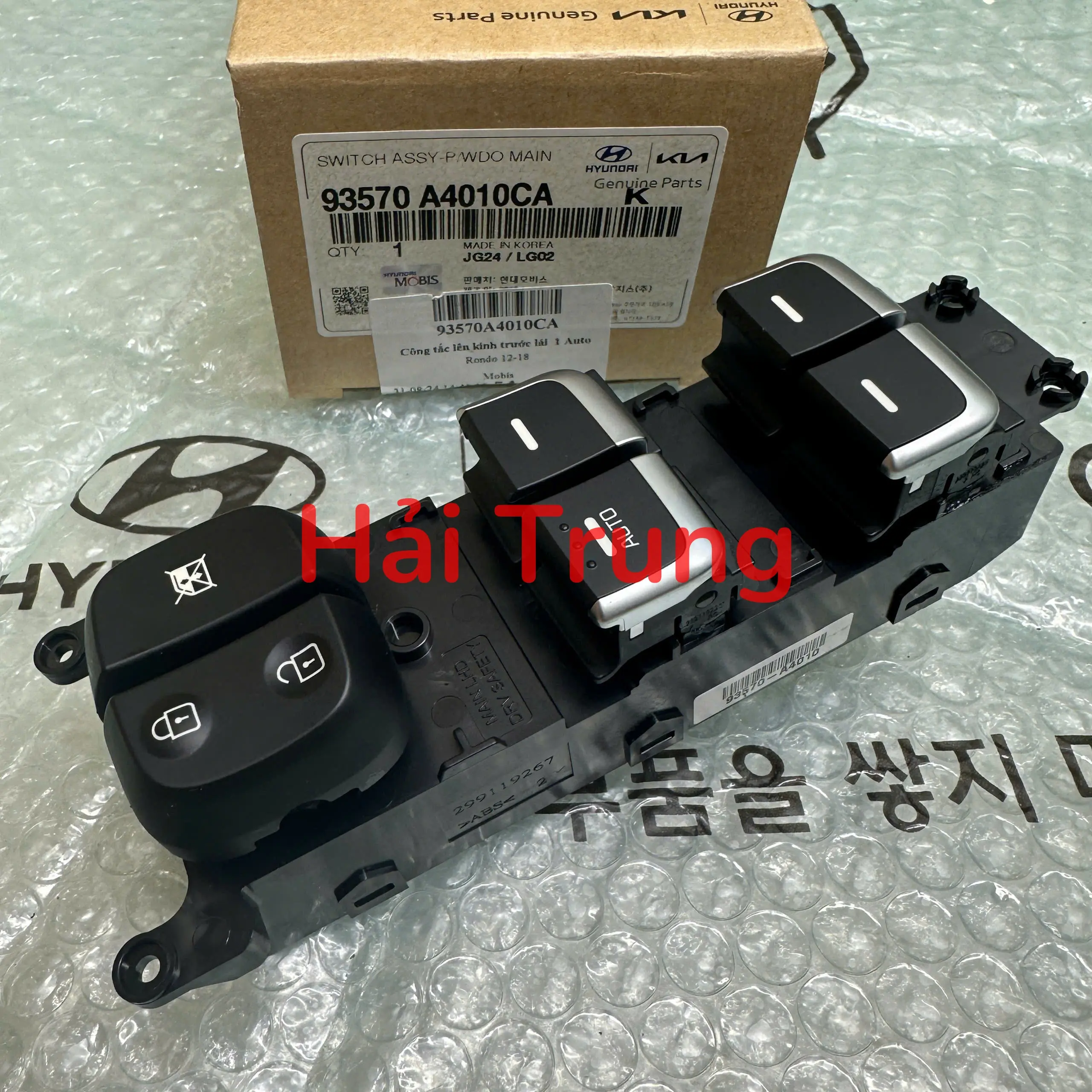 Cụm công tắc lên xuống kính tổng Kia Rondo 2012-2018 1 Auto chính hãng 93570A4010CA 