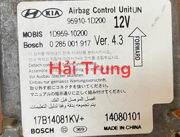 959101D200 Tháo xe hộp điều khiển túi khí Kia Carens