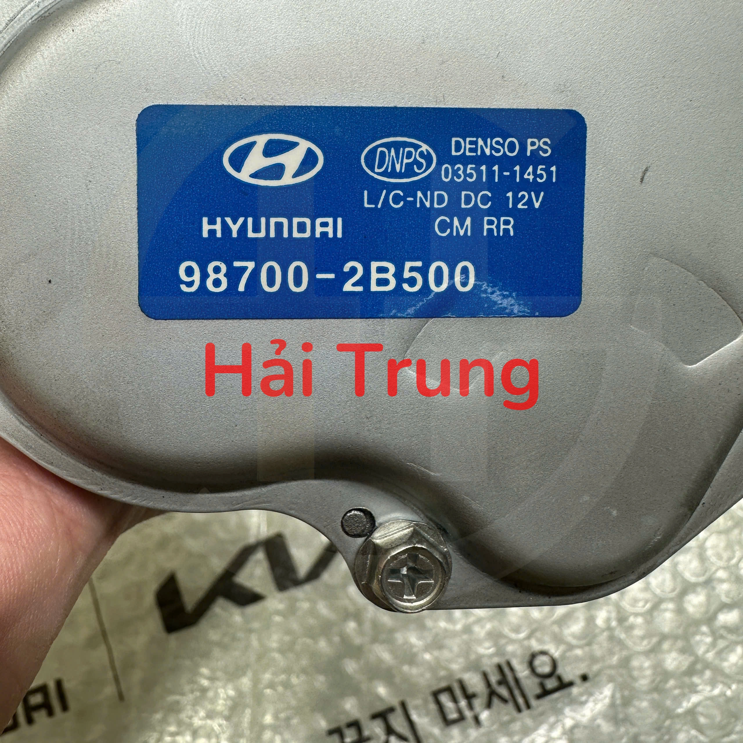 Mô tơ gạt mưa sau Hyundai Santafe 2012-2017 Tháo xe 98700-2B500 