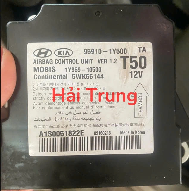 Hộp điều khiển túi khí Kia Morning Tháo xe