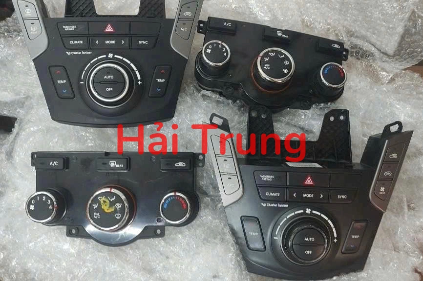 Bảng điều khiển điều hoà Hyundai Santafe 2012-2015 Tháo xe