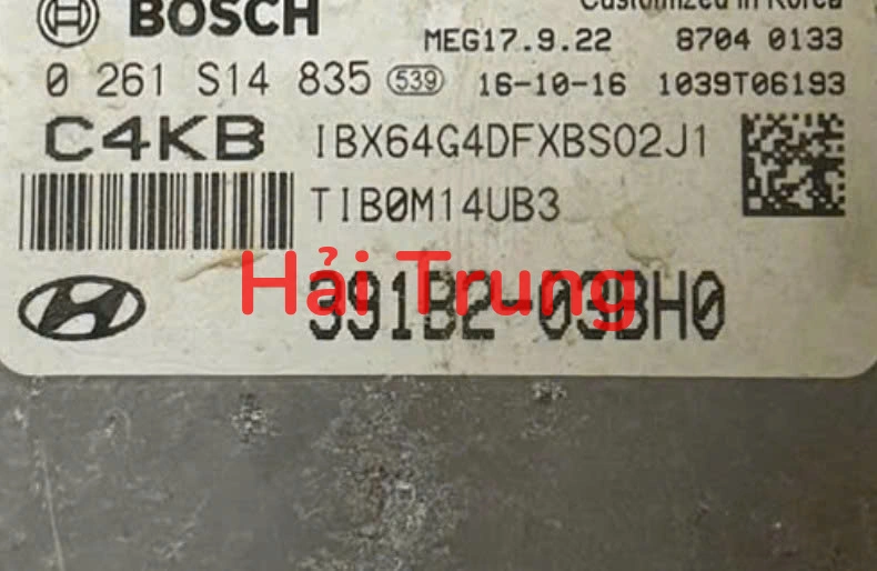 391B203BH0 Hộp điều khiển động cơ Hộp đen ECU Hyundai I20 2015 Tháo Xe