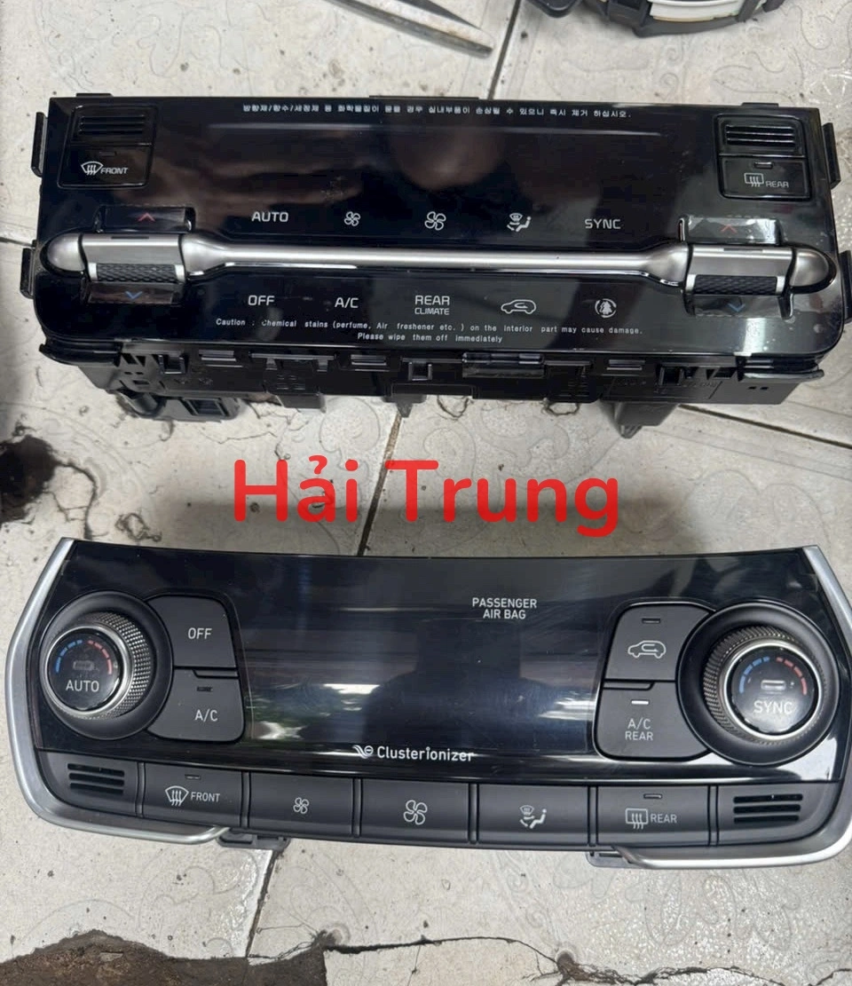 Bảng điều khiển điều hòa Hyundai Santafe 2019 Tháo xe