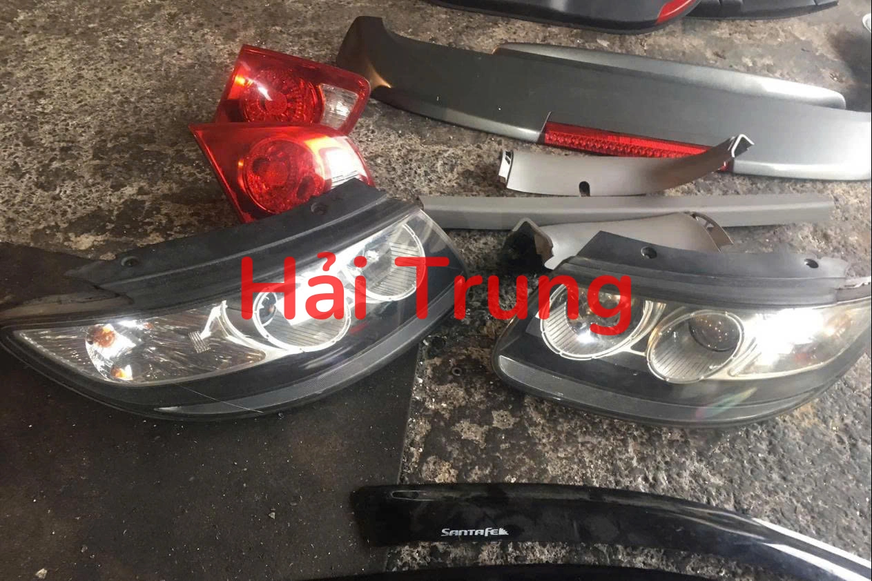 Đèn pha, đèn hậu Hyundai Santafe 2009 2010 Tháo Xe