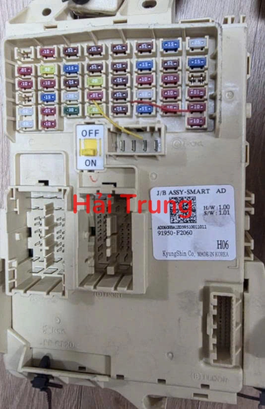 91950F2060 Hộp cầu trì trong xe Hyundai Elantra 2016-2021 Tháo Xe