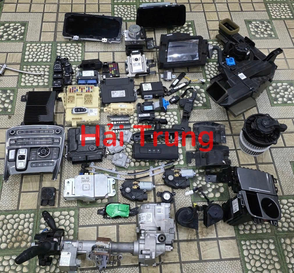 Tháo Xe Full set nổ, bộ nổ, hộp điện đầy đủ Hyundai Santafe 2021-2023 máy dầu số bấm