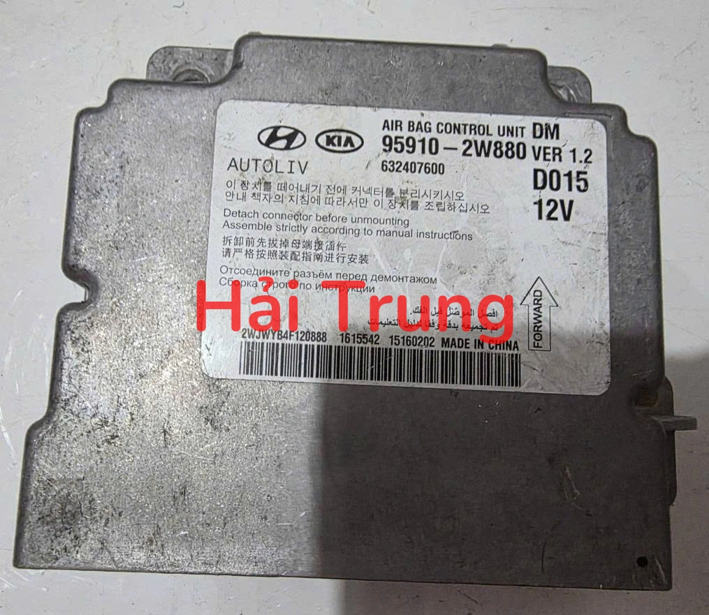 959102W880 Hộp điều khiển túi khí Hyundai Santafe 2016-2018 Tháo Xe