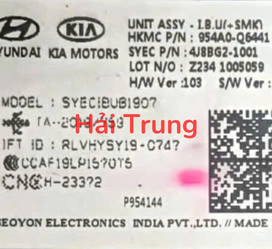 Hộp điều khiển điện thân xe IBU Kia Seltos 2021-2025 Tháo Xe 954A0Q6441