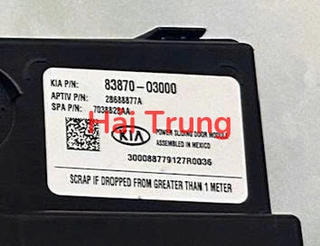 Hộp điều khiển cửa lùa Hyundai Cutin Tháo Xe 83870O0003