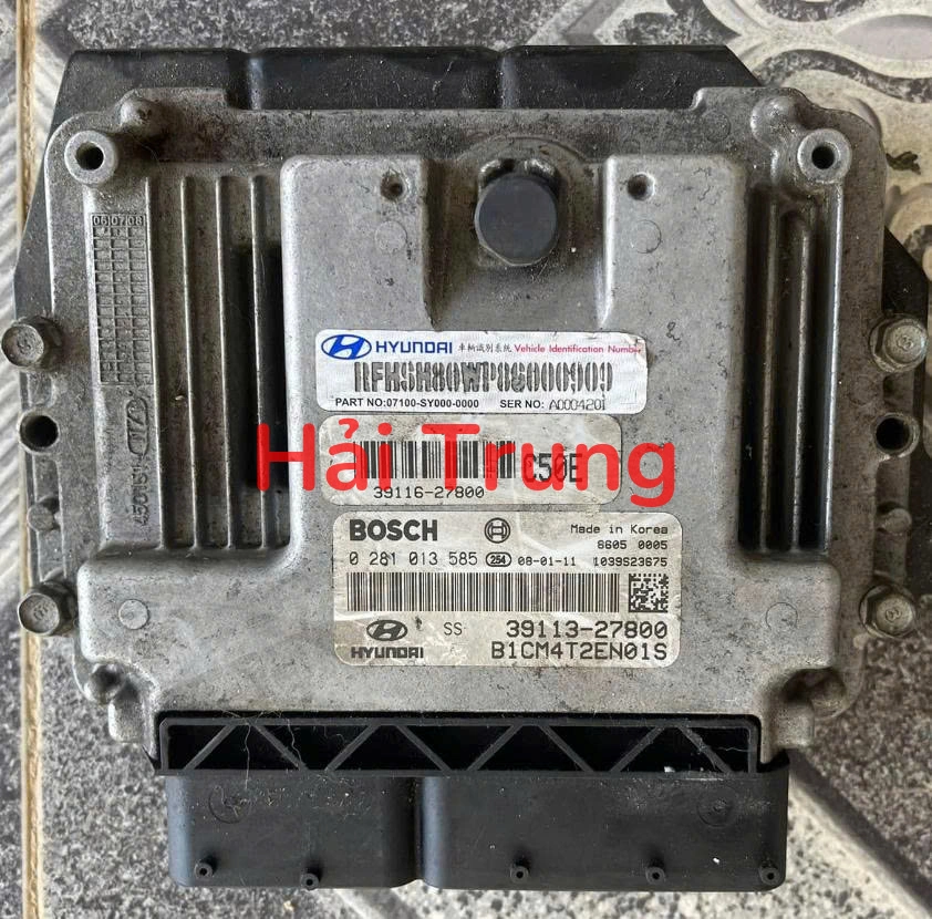 3911627800 Hộp điều khiển động cơ Ecu Hyundai Santafe 2009 2010 2011 Tháo Xe