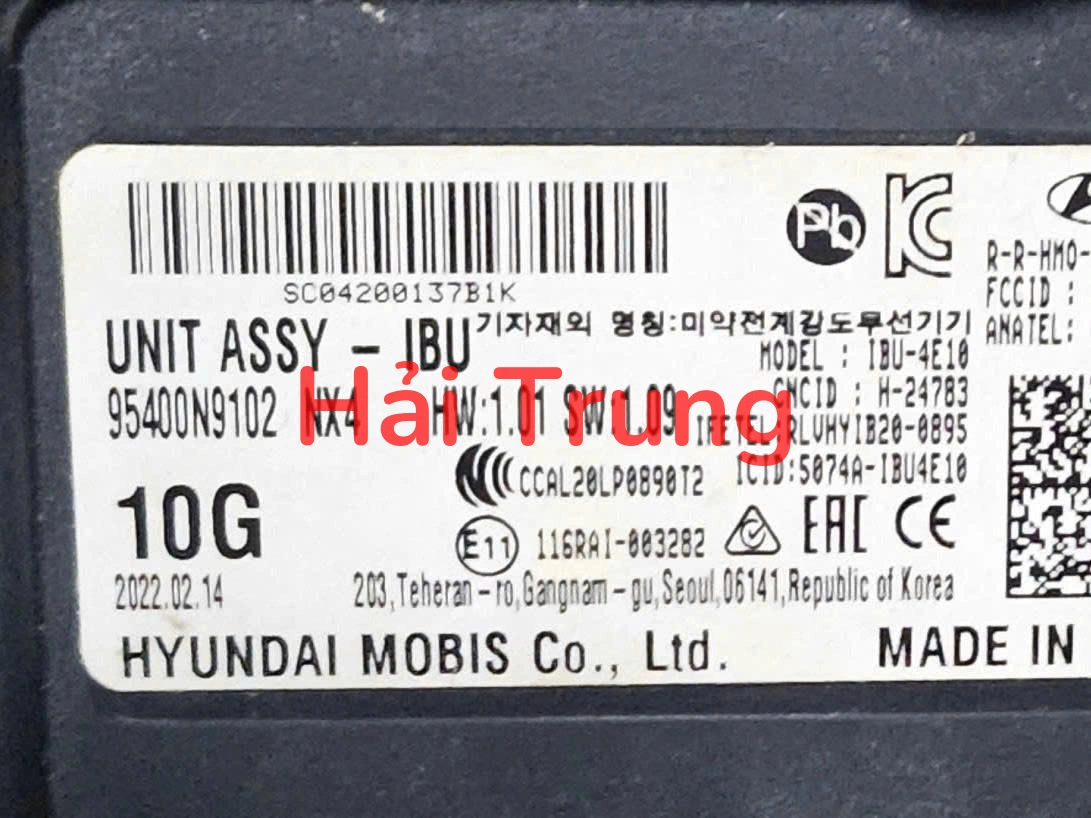 95400N9102 Hộp điều khiển điện thân xe IBU Hyundai Tucson 2021 2022 2023 2024 2025