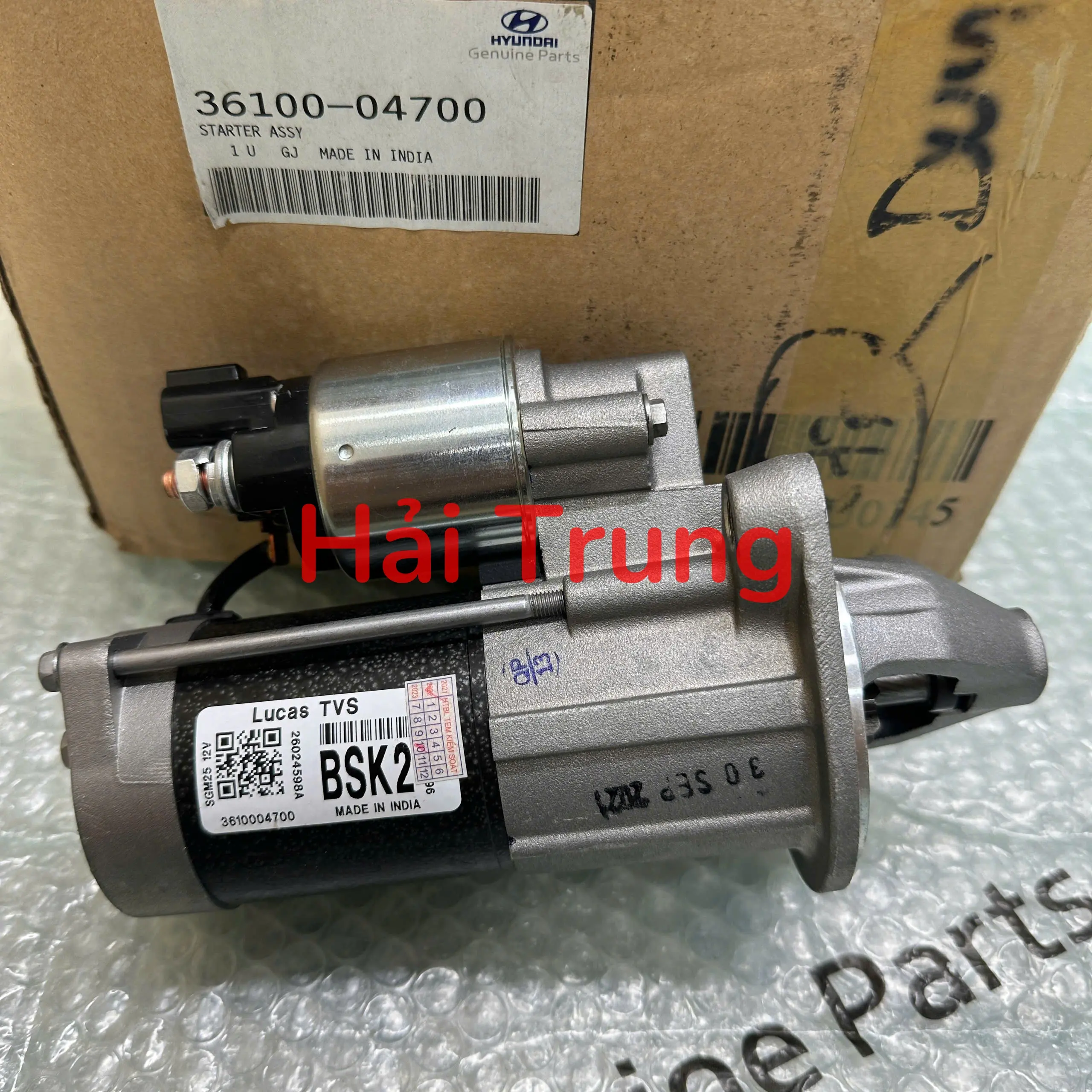 Máy đề (củ đề) Hyundai I10 Grand 2014-2022 chính hãng 3610004700.