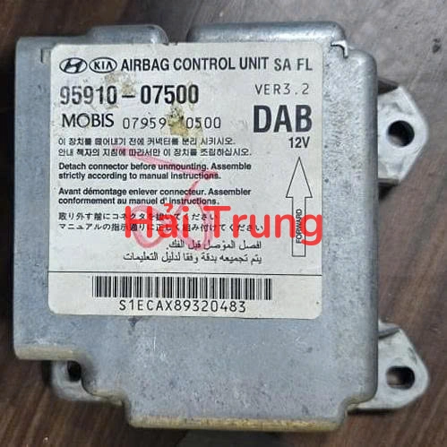 9591007500 Hộp điều khiển túi khí Kia Morning 2009-2011 Tháo xe