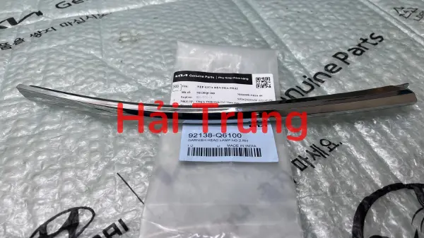 Nẹp mạ giữa đèn pha Kia Seltos 2021-2024 chính hãng 92138Q6100 92137Q6100
