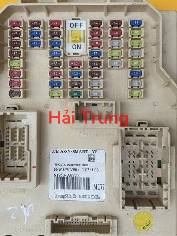 Hộp cầu trì Kia Sedona Tháo xe 91950A9770