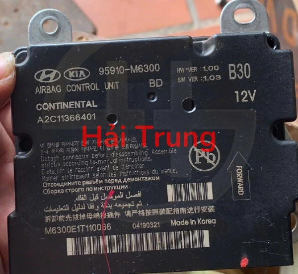 Hộp điều khiển túi khí Kia Cerato 2019-2023 Tháo xe 95910M6300
