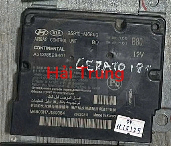 95910M6800 Tháo xe hộp điều khiển túi khí Kia Cerato 2018 2019 2020