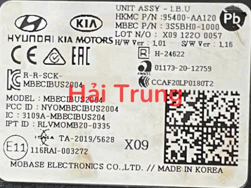 95400AA120 Hộp điều khiển điện thân xe IBU Hyundai Elantra 2022-2024 Tháo xe