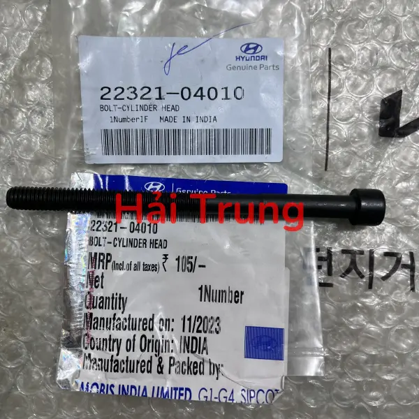 Ốc mặt máy Hyundai I10 Grand chính hãng