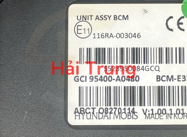 95400A0480 Hộp điều khiển điện thân xe BCM Hyundai Creta 2015-2018 Tháo xe