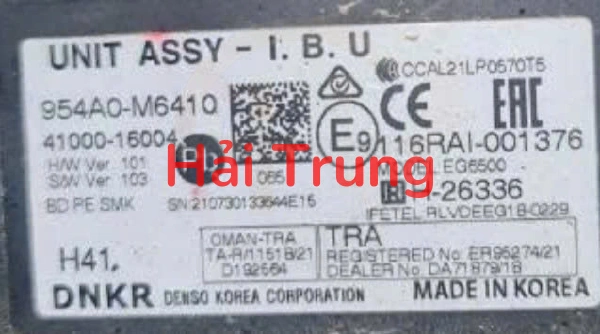 954A0M6410 Hộp điều khiển điện tử IBU Kia K3 Cerato 2012-2018 Tháo Xe