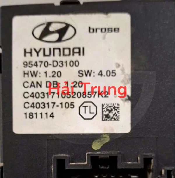 95470D3100 Tháo xe Hộp điều khiển cửa hậu Hyundai Tucson 2019-2021