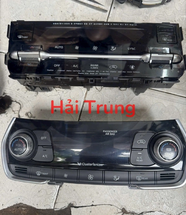 Bảng điều khiển điều hòa Hyundai Santafe 2019 Tháo xe